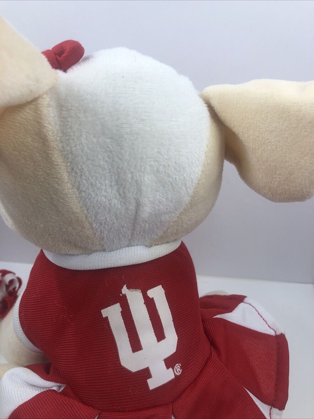 Indiana Hoosiers Stuffed Dog Plush Cheerleader 9 Inches. Please Read - Picture 12 of 16